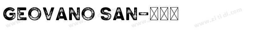 Geovano San字体转换